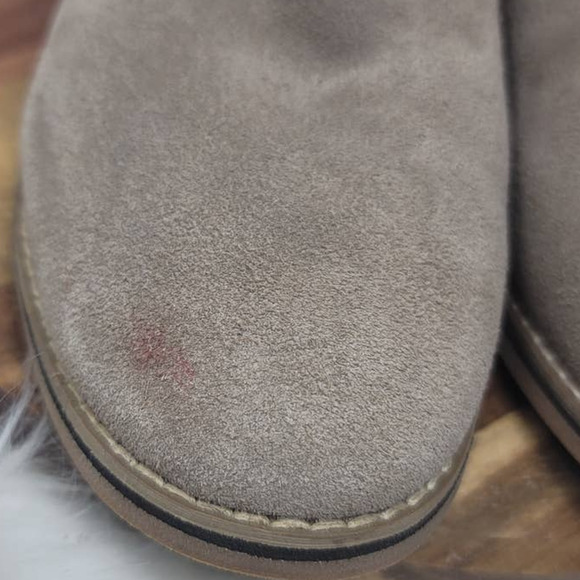 Blondo Women's Beige Nubuck Waterproof Zip Ankle Bootie Boot 7.5M - Picture 2 of 8